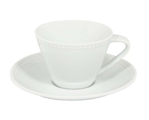 Vista Alegre Perla porcelán csésze + alj 21 cl 15,7 cm