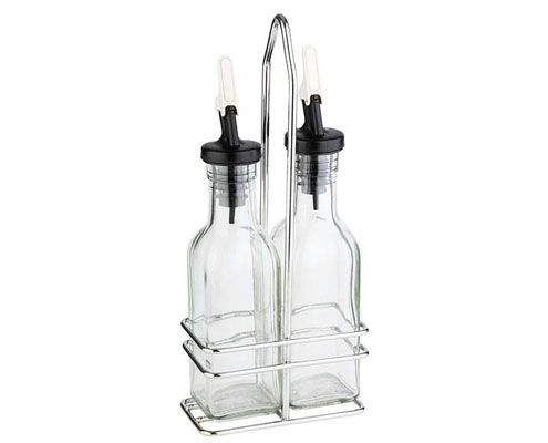 Olaj-ecet tartó,10,5 x 5,5 cm, mag. 24 cm, űrt: 0,12 l
