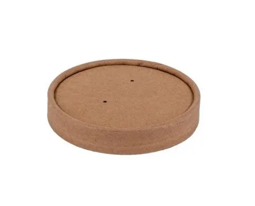 Leveses kraft papír tető 350 ml-hez 90 mm (barna kraft pohárhoz)