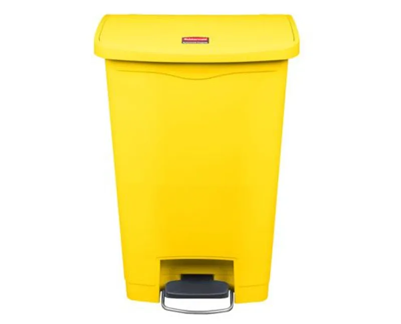 Rubbermaid Step On keskeny pedálos szemetes kuka 68 l sárga