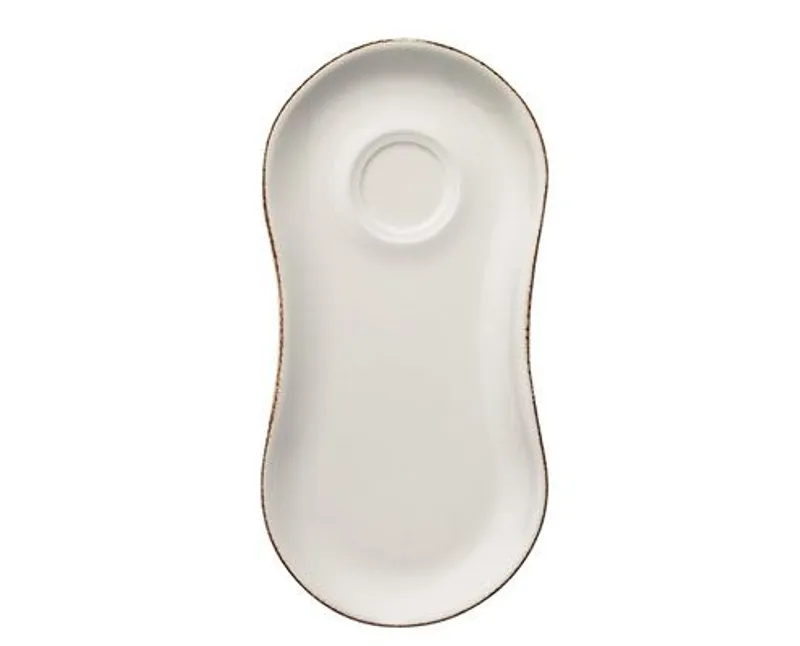 Bonna Retro porcelán reggeliző tányér 12 x 25 cm