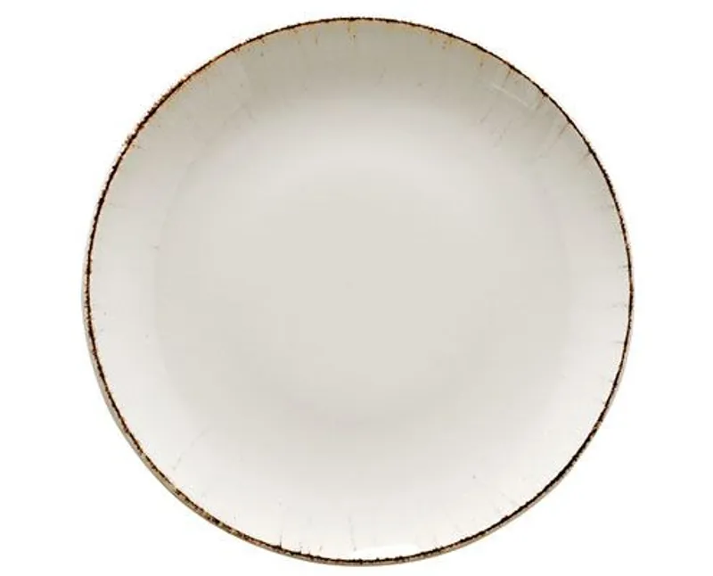 Bonna Retro porcelán perem nélküli lapostányér 17 cm