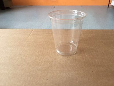 Műanyag desszertes átlátszó kehely, shake pohár 300 ml