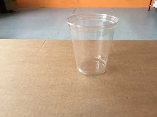 Műanyag desszertes átlátszó kehely, shake pohár 300 ml