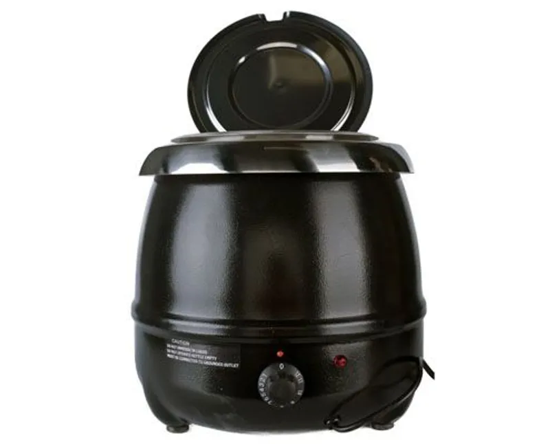 Chafing leveses, acél, 400 W, 10 l-es, fekete
