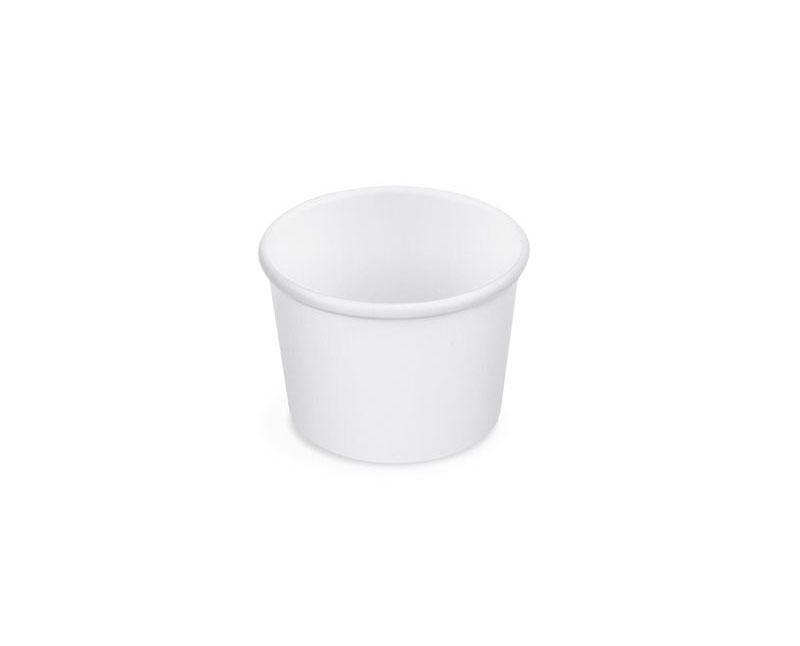 Fagylaltos fehér papírtálka 125 ml