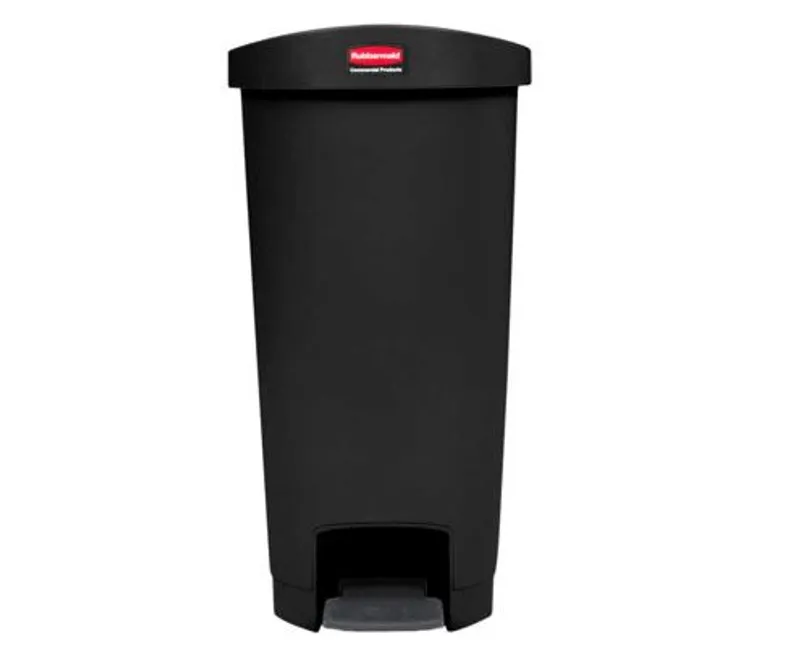 Rubbermaid Step On pedálos szemetes kuka kétfelé nyíló tetővel 50 l fekete