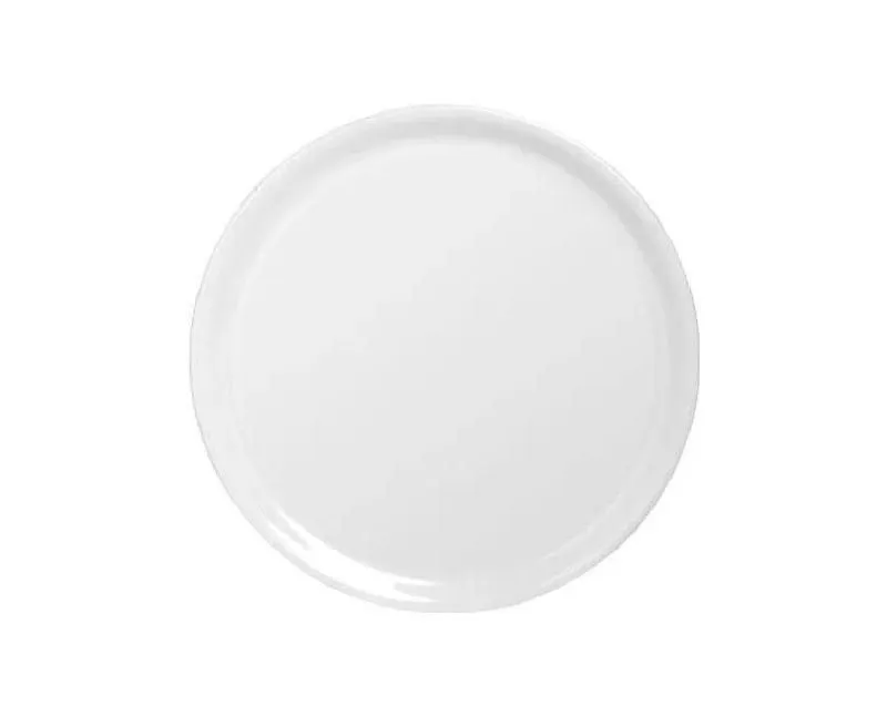 Porcelán peremes pizzatányér 31 cm fehér