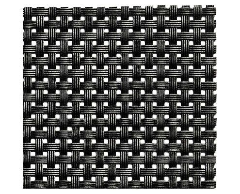 PVC fekete tányéralátét 45 x 33 cm