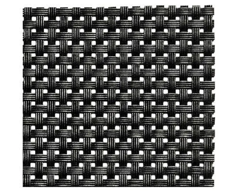 PVC fekete tányéralátét 45 x 33 cm