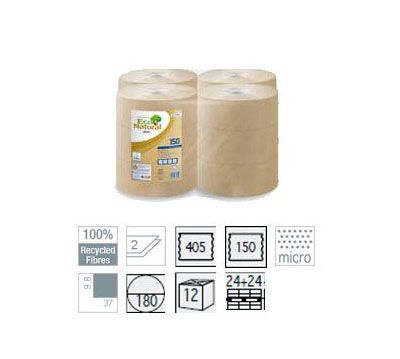 LUCART ECO NATURAL Mini 2 rétegű nagytekercses toalettpapír