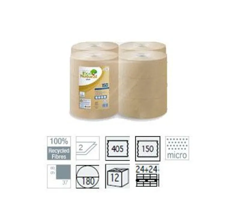 LUCART ECO NATURAL Mini 2 rétegű nagytekercses toalettpapír