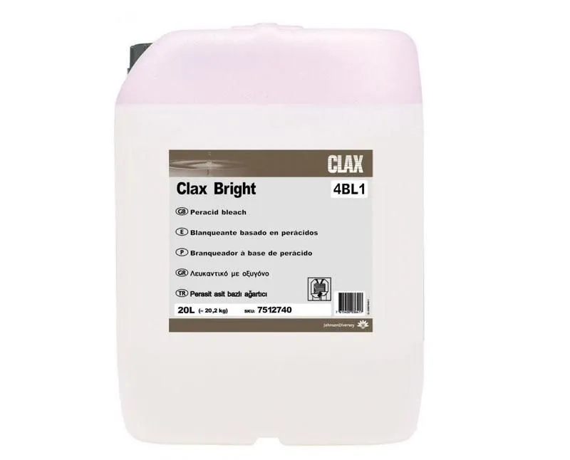 CLAX Bright fehérítő, fertőtlenítő adalék alacsony hőfokú technológiához 20 l