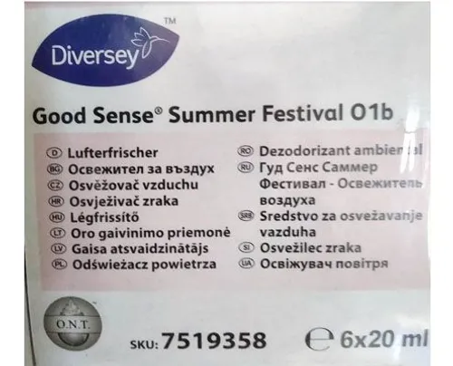 Diversey GOOD SENSE Summer légfrissítő patron kellemes illattal 6 x 20 ml