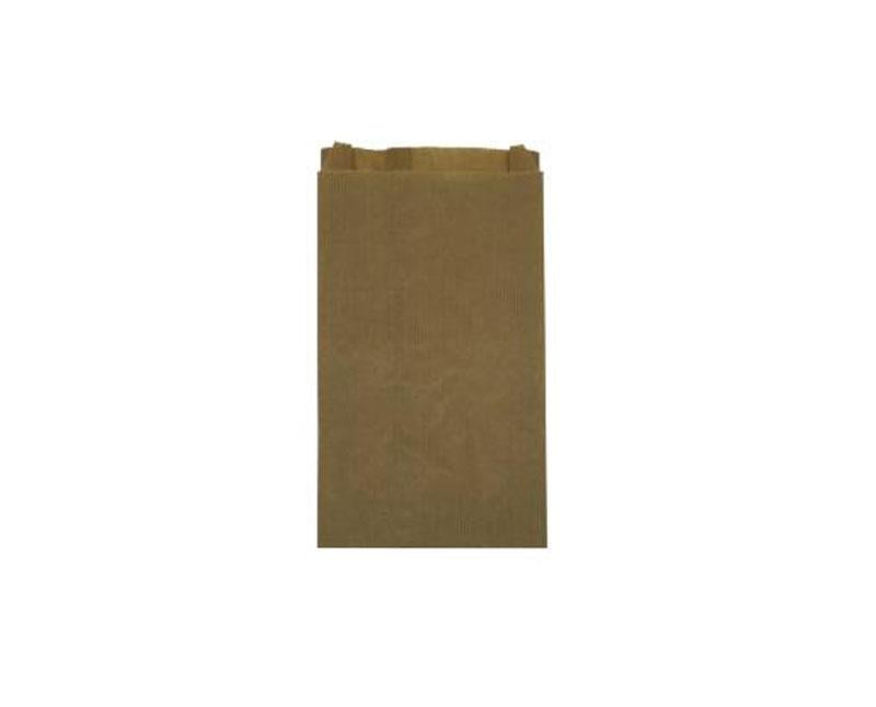 Ablak nélküli papírtasak, barna, kraft, 140 + 2 x 50 x 250 mm, 35 g Fő kép