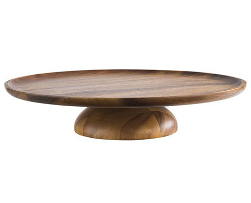 Akacia süteményes állvány, olajozott akácfa, átm. 38,5 cm, mag. 8 cm Fő kép