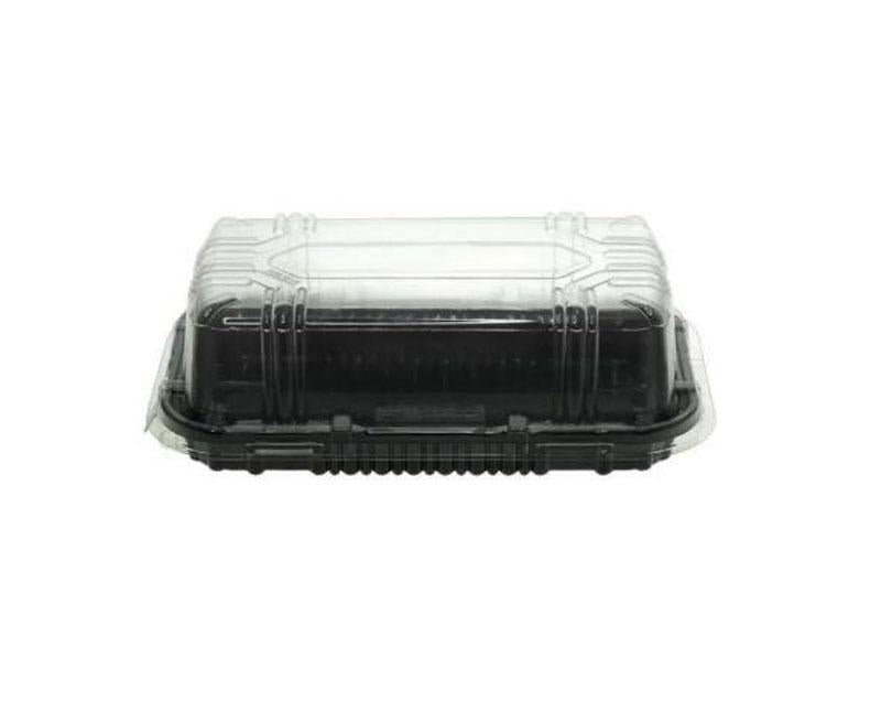 APET műanyag tortadoboz szögletes víztiszta tető 160 x 85 x 30 mm - alj: 1608DXN30, 30AL Fő kép