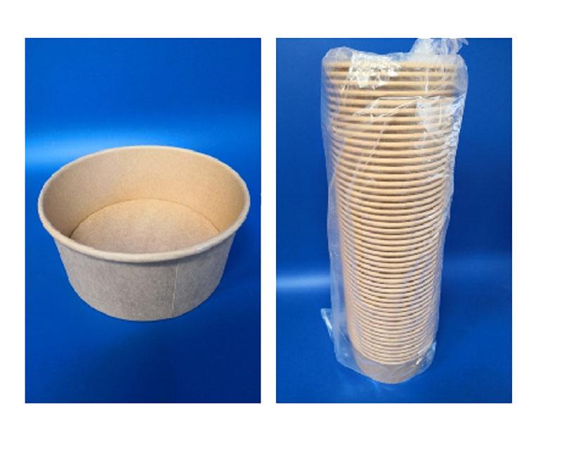 PP tető 185 mm-es kraft salátás tálhoz