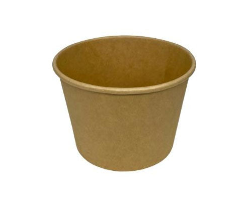 Begreen barna papír salátás kerek tál 8 x Ø11,5 cm - 18 oz