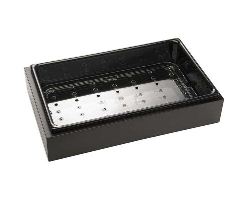 Bridge büfébox 3 részes wenge színű, külső box, belső polisztirol box, csöpögtető rács Fő kép