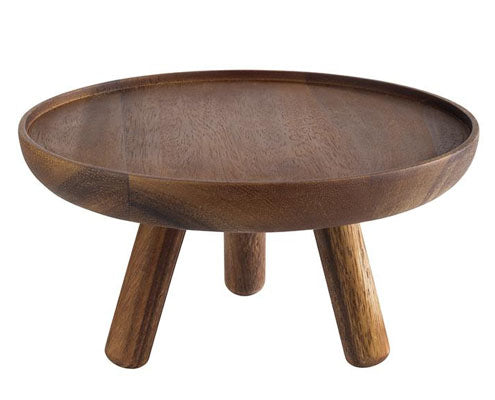Büféállvány Akacia, olajozott akácfa, átm. 30,5 cm, mag. 15 cm Fő kép