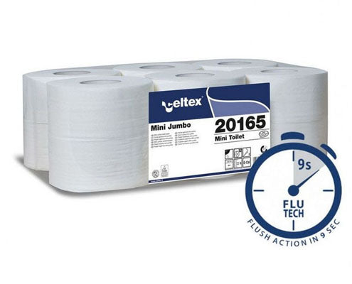 Celtex gyorsan oldódó mini toalettpapír 2 rétegű 160 m  fehér