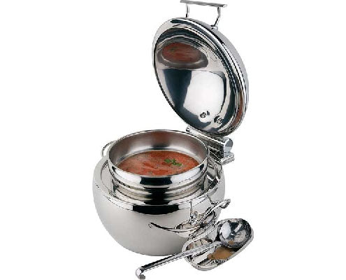 Chafing "Globe", rozsdamentes acél, gömb alakú, átm. 48 cm, 10 l-es Fő kép