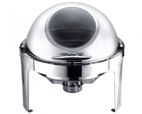 Chafing kerek roll-top, 180°-os fedővel, ablakos, 6 l Fő kép