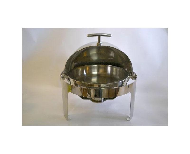 Chafing kerek rozsdamentes 6 l 35 cm átm.