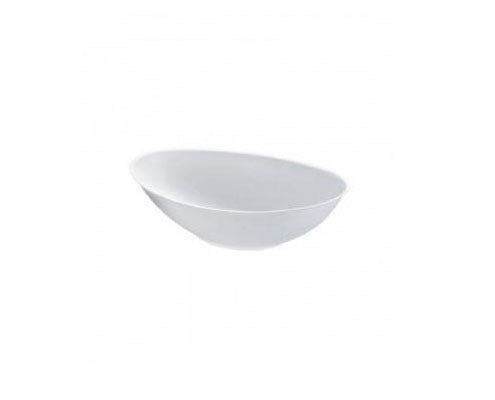 China cukornád Gondola ovális tálka fehér 225 x 135 x 55 mm 750 ml