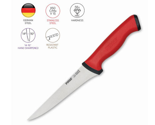 Csontozókés DUO 14,5 cm, piros nyéllel Fő kép