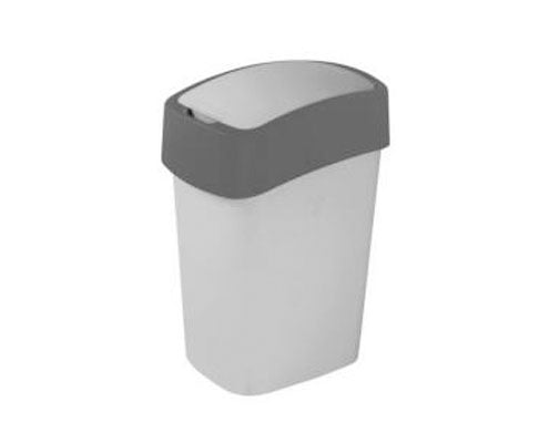 Curver "Pacific Flip Bin" billenő fedeles szemetes 10 l - Ezüst/grafit Fő kép