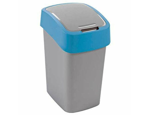 Curver "Pacific Flip Bin" billenő fedeles szemetes 25 l - Ezüst/kék Fő kép