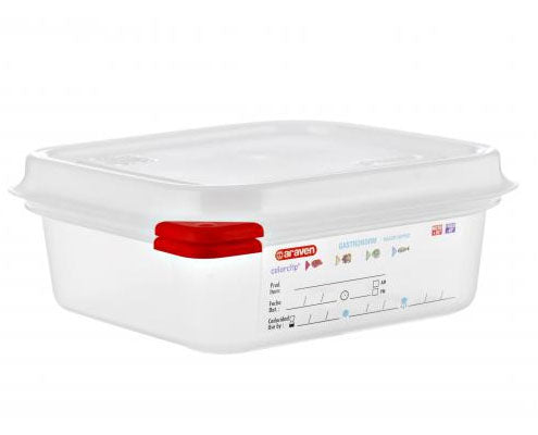 Denox hermetikusan záródó műanyag GN edény 1/6 65 mm 1,1 l Fő kép