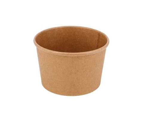 Desszertes kraft barna papírtégely 230 ml Fő kép
