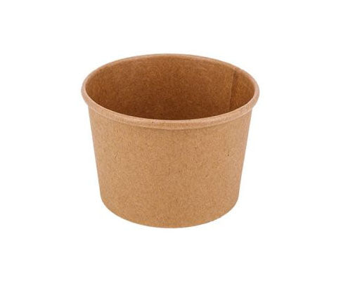 Desszertes kraft barna papírtégely 350 ml Fő kép