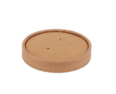 Desszertes barna kraft papír tető 230-350 ml-hez Fő kép