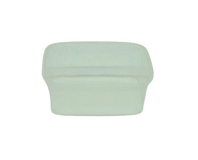 Dézsmazáras szögletes tálka 250 ml PP víztiszta - 110 x 88 mm