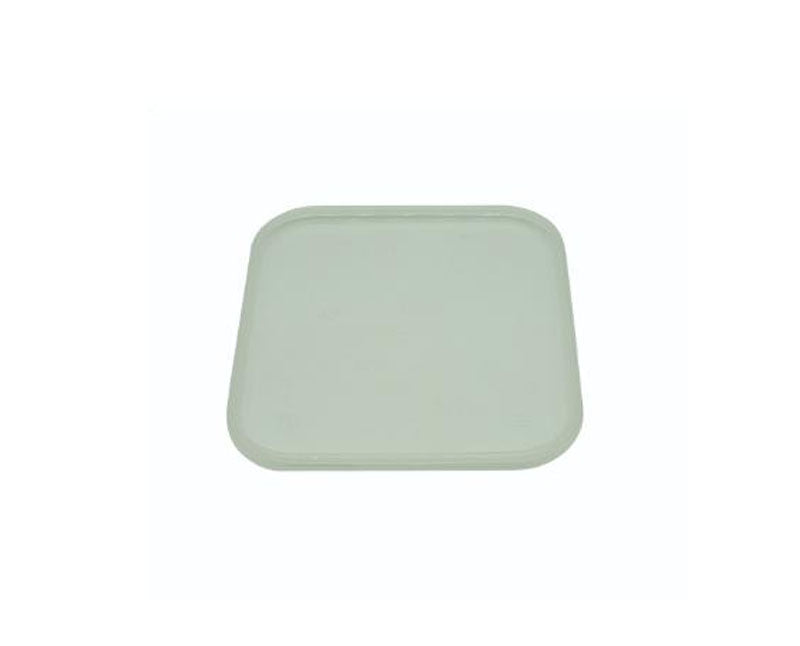 Dézsmazáras szögletes tálka tető 600 ml PP víztiszta 129 x 129 mm Fő kép