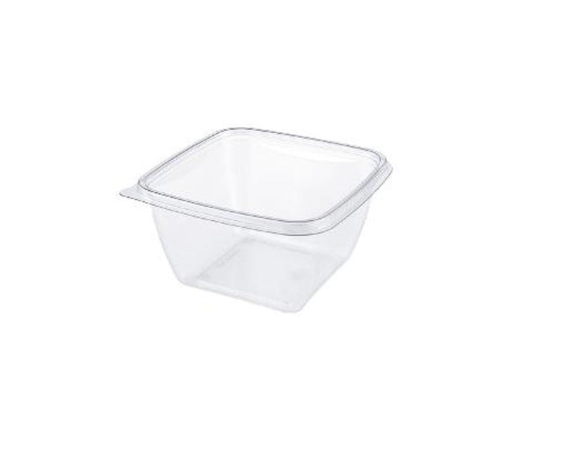 Dishy szögletes salátás tál PET víztiszta 125 x 125 x 66 mm 500 ml Fő kép