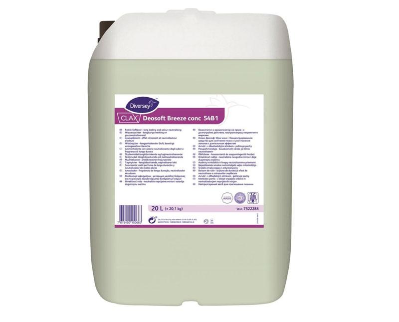 Diversey CLAX Deosoft Breeze 54b1 koncentrált öblítő, szagsemlegesítő adalékkal 5 l Fő kép