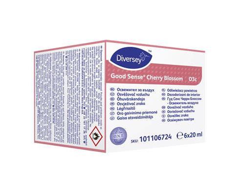 Diversey Good Sense Shea & Sandalwood (sheavaj-szantál illattal) utántöltő patron légfrissítő, szagsemlegesítő 20 ml