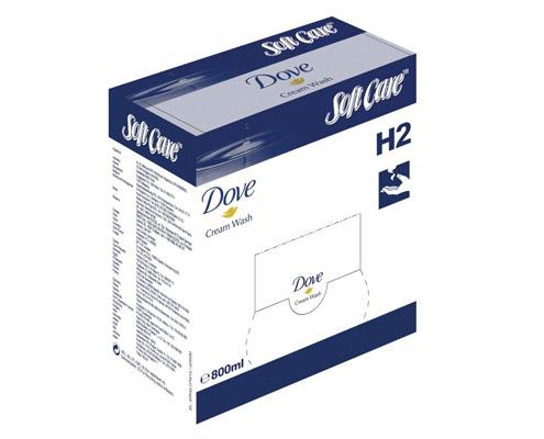 Diversey SOFT CARE Dove népszerű kézmosókrém, amely alaposan tisztítja a bőrt és egyben védi a kiszáradástól 800 ml Fő kép