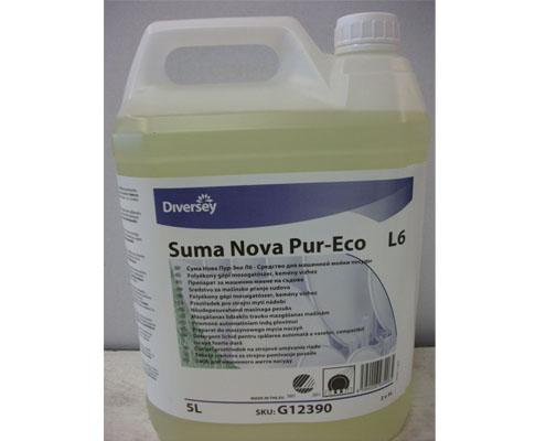 Diversey SUMA Nova Pur-Eco L6 eco címkével ellátott, folyékony gépi mosogatószer közepesen kemény és kemény vízhez 5 l Fő kép