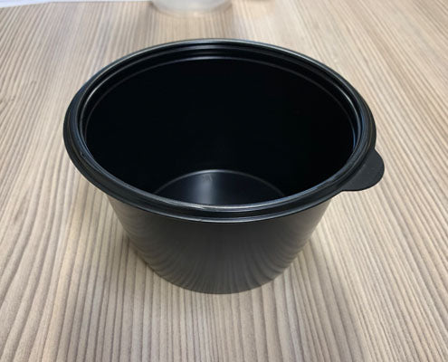 Elviteles műanyag fekete gulyástál 750 ml Fő kép