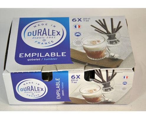 Empilable P6 üveg üdítős pohár, stócolható, 20 cl Másodlagos kép