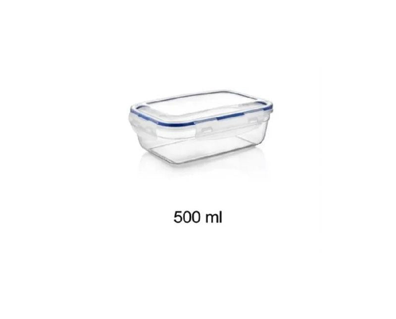 Ételtároló doboz csatos műanyag 500 ml