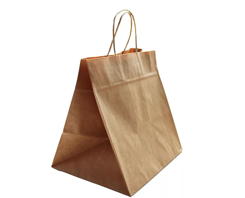 Extra erős barna papírtáska 33 x 33 + 17 cm Fő kép