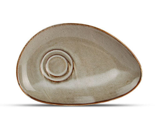 F2D Ceres porcelán csészealj szürke 20 x 13 cm Fő kép