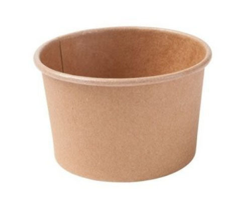 Fagyis papírpohár 130 ml barna kraft Fő kép